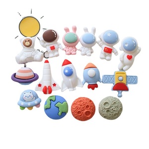 Espacio DIY accesorios de joyería tierra cohete satélite taza de agua parche de dibujos animados material este 1 cuentas abalorios de resina plástica - Product Image 5