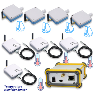 Capteur de température et d'humidité LoRawan sans fil IOT étanche pour passerelle sans fil 8 ensembles pour système d'alarme et de sécurité sans fil - Product Image 1