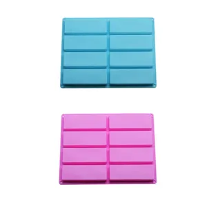 China Wholesale 8-cavity Rectangular Cake Silicone Mold Chocolate Silicone Mold Kitchen Accessories