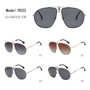 Gafas de Sol de Piloto con Marco Metálico Rectangular, Lentes Degradadas de Borde Completo, 100% Protección UV, Unisex para Adultos, para Exteriores - Product Image 3