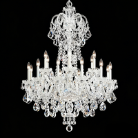 Lustre en cristal Maria Empress pour le foyer/le hall d'entrée, éclairage pour la salle à manger, le hall d'entrée, le salon, décoration lumineuse, lampe de luxe