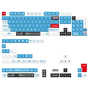 KeyCap untuk MX Switch, papan ketik mekanis dengan 6.25U 7U spasi 1.5U Ctrl EVA 00 tombol PBT DYE-Sub