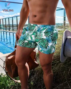Neoprene swim shorts suppliers men's 5inch swim trunks custom mens swimwear