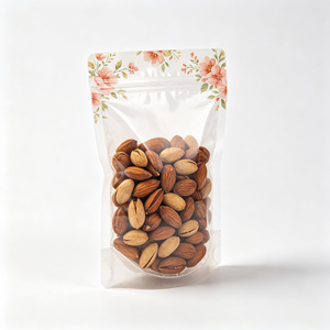 Bolsa de plástico transparente con cierre zip, termosellable, para envasar alimentos como nueces, dulces y bocadillos. - Product Image 5
