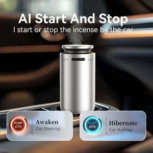 Lüks kablosuz saf uçucu yağ araba difüzör taşınabilir USB şarj edilebilir otomatik sprey susuz araba koku hava makinesi - Product Image 4