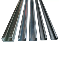 Rail de guidage en acier inoxydable galvanisé 304 de qualité industrielle, profil en C, support de montage solaire photovoltaïque, marque Shunlide, modèle 41*21 2.5mm