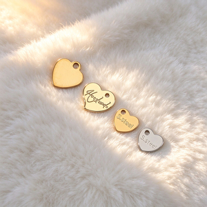 Personalized Brand Embossed Metal Tags, Stainless Steel Custom <b>Labels</b> for Clothing, Hats, Purses & Backpacks - Product Image 1