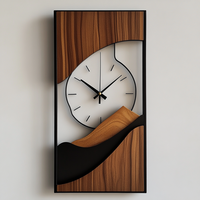 Horloge murale de décoration de chambre à coucher de grande taille 60X42CM, design moderne créatif en fer, design simple, vente en gros, livraison directe DDP