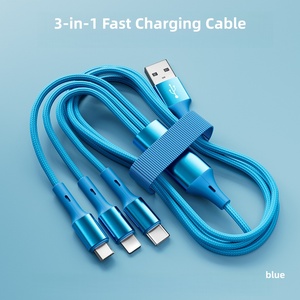 <span class=keywords><strong>Cable</strong></span> de Carga Múltiple 3 en 1 de 66w, <span class=keywords><strong>Cable</strong></span> de Carga Universal Trenzado con Puerto USB Tipo C/Micro de Carga Rápida para <span class=keywords><strong>iPhone</strong></span> - Product Image 5