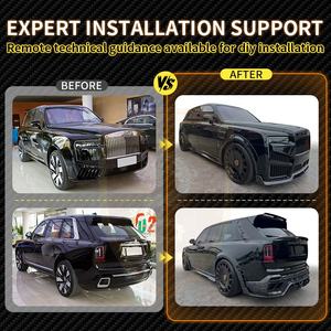 Kit de carrocería estilo MSY de fibra de carbono seco de Venta caliente para <span class=keywords><strong>Rolls</strong></span> <span class=keywords><strong>Royce</strong></span> Cullinan viejo a nuevo parachoques delantero rueda ceja <span class=keywords><strong>techo</strong></span> ala Bodykit - Product Image 2