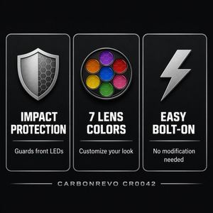 Couverture de <span class=keywords><strong>phare</strong></span> LED Carbonrevo <span class=keywords><strong>Dualtron</strong></span>, légère, de haute qualité, compatible, fonctionnement fluide, résistance supérieure, pièce de mise à niveau - Product Image 6