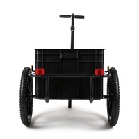 Chariot de rangement pliable en métal plastique pour moto, vélo, remorque, chariot utilitaire pour bagages, poussette