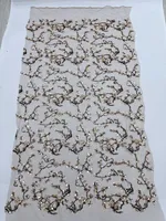 Tissus à paillettes Y12002A, 5 yards, motifs personnalisés pour mariage, en stock, Chine continentale
