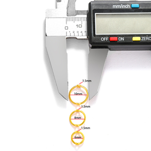 100 adet/torba 6 8 10 mm Mix <span class=keywords><strong>Vintage</strong></span> boncuklu yüzük halka boncuk kap takı yapımı için DIY bilezik boncuk aksesuarları bulma V152 - Product Image 2