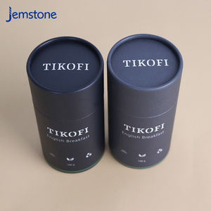 Emballage en tube de carton artisanal conçu pour le stockage du thé en vrac, du thé aux herbes, du thé aux fruits, du thé aux fleurs - Product Image 4