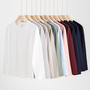 Camiseta Casual de Manga Larga para Hombre, 300g, Estilo Americano, Corte Holgado, Color Sólido, Ropa de Otoño e Invierno - Product Image 4