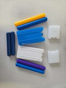 Buz tuğla blok kullanımlık paketi yuvarlak daire yalıtımlı Pcm banyo büyük kapasiteli jel kutusu dondurucu silindir buz tuğla olabilir
