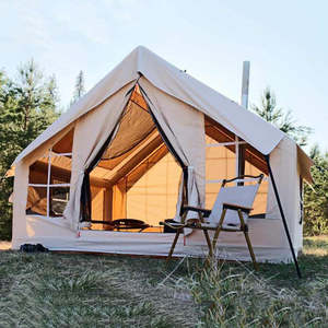 Tente gonflable d'extérieur 17,28 pieds, tente de glamping en tissu Oxford PVC vert, structure imperméable, tente à double couche quatre saisons, non - Product Image 2