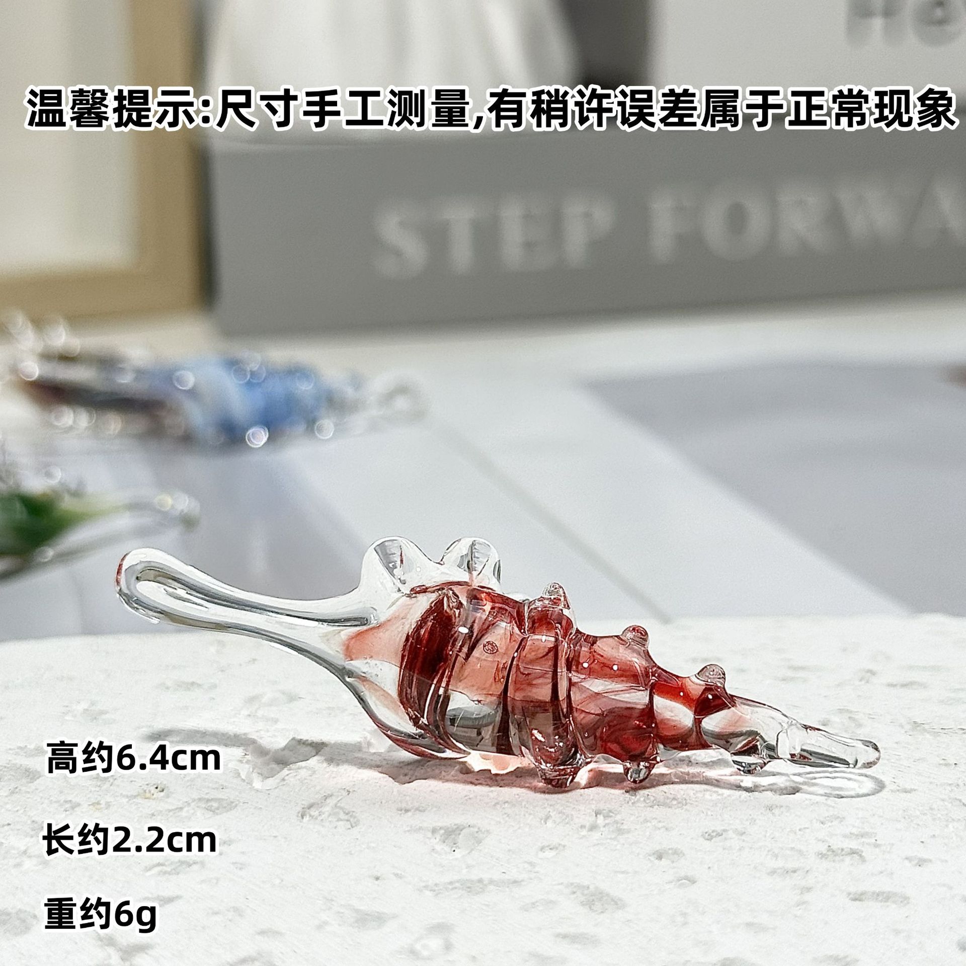 Red blood wave style pendant