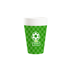 DAMAI - Platos, Vasos y Servilletas Desechables de Papel con Diseño de Fútbol Verde para Fiestas Deportivas, Suministros para Fiestas de Cumpleaños - Product Image 6
