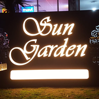 Enseigne lumineuse LED personnalisée en acrylique, boîte à lumière rétroéclairée pour logo, signalétique extérieure commerciale, panneau publicitaire, affichage LED