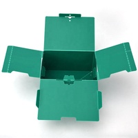 Boîte d'emballage en polypropylène ondulé pliable jetable pour supermarché et entrepôt, promotion, cadeau