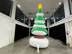 Arche gonflable pour décorations de Noël, arche gonflable en forme de sapin de Noël, ornements de sapin de Noël artificiel gonflables - Product Image 3