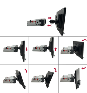 Qled 1din 10 pollici <span class=keywords><strong>Android</strong></span> 360 auto lettore Dvd universale Video Autoradio con schermo rotante Stereo sistema di navigazione Autoradio Autoradio - Product Image 3