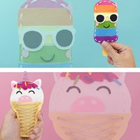 Vente en gros de kits d'artisanat en feutre pour enfants DIY de laine jouet en peluche Set d'art artisanal de crème glacée pour débutants Cadeaux pour enfants