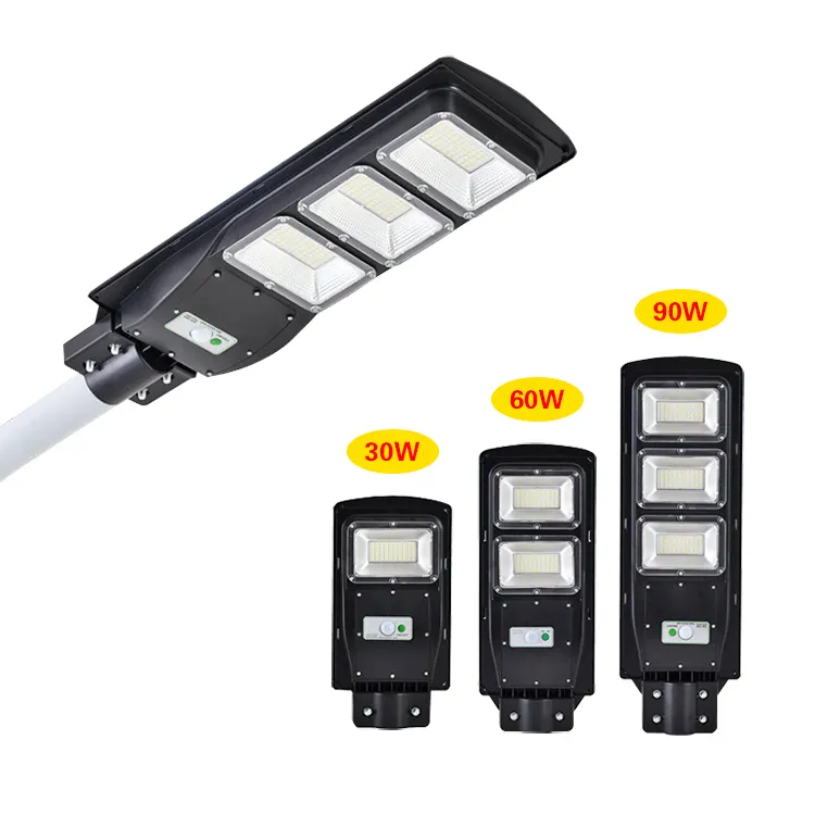 Price 20W 30W 40W Wall Outdoor Motion Sensor Led All In One Solar Street Light With Remote
