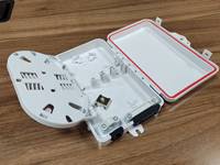 Caja de Distribución de Fibra Óptica FTTH HANLI HX-003, 1 Entrada/2-6 Salidas, Conector SC