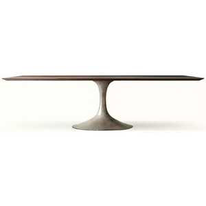Mesa de Comedor Rectangular <span class=keywords><strong>Aero</strong></span> Estilo RH, Mesa de Comedor de Madera Maciza - Muebles Modernos para Cocina y Sala de Estar - Product Image 6