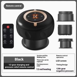 Appareil de massage corporel électrique portatif rechargeable par USB, avec télécommande sans fil et ventouse à forte aspiration pour Gua Sha - Product Image 5