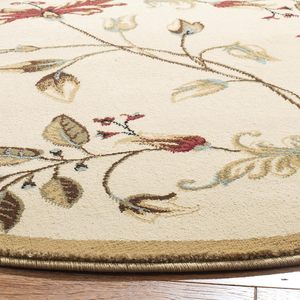 <span class=keywords><strong>Lyndhurst</strong></span> Collection Tapis Rond Vert Multi Floral Traditionnel Sans Déchirure Entretien Facile Haut Trafic Salon Chambre - Product Image 3