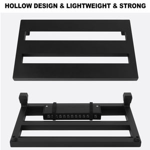 Pédalier de guitare 15'' x 8,6'' x 2,36'', en alliage d'aluminium léger de qualité, avec sac de transport, attaches pour câbles et boucles auto-agrippantes - Product Image 3