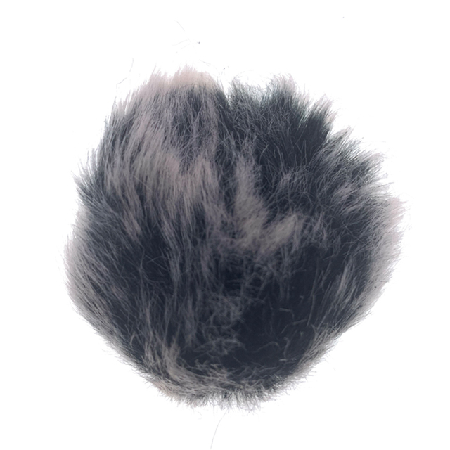 10mm Fur Cover Artificial Fur Mic Windscreen for Lavalier Microphone