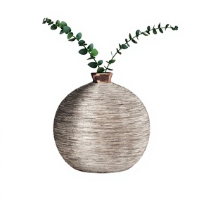Handmade Iron Metal Flower Vase Contemporary Luxury Home Decor Accent for Hotels Resorts Villas Apartments and Designer Interior - Product Image 1