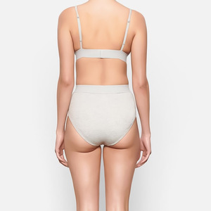 Sous-vêtements pour femmes grande taille, respirants, en coton peigné, sans couture, écologiques, séchage rapide, logo personnalisé, 10 couleurs, taille basse - Product Image 4