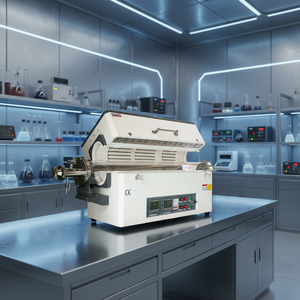 Horno Tubular de Tres Zonas de Calentamiento Personalizado de 1600C, Horno de Tubo de Vacío de Hidrógeno con Suministro de Gas - Product Image 1