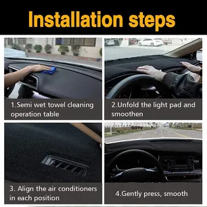 For Suzuki <strong>Swift</strong> A2L 2017-2021 <strong>Dashboard</strong> <strong>Cover</strong> 2018 Dashmat Car Board Mat Carpet Exterior Accessories with Sunshade Cushion Cape - Product Image 6