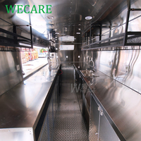 WECARE Stand de restauration, café, bar, chariot à hot-dogs, camion à glaces, camion à café, cuisine mobile, remorque alimentaire entièrement équipée, restaurant