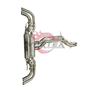 Tubo de escape de acero inoxidable Vortex Racing para el nuevo Audi RSQ8 4.0T V8 con puntas originales, piezas de ajuste de sonido. - Product Image 5