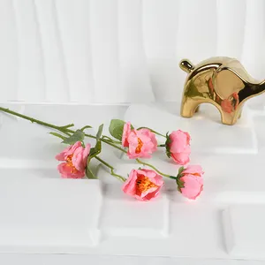 Fleur de pivoine artificielle Décoration de la maison Fleur de soie Pivoine rose
