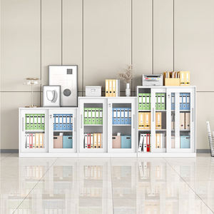 Classeur portatif en acier verrouillable à <span class=keywords><strong>2</strong></span> <span class=keywords><strong>portes</strong></span> en verre métallique, adapté à une utilisation dans le salon à des fins d'affichage - Product Image 5