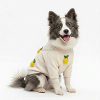 Pull en coton tricoté doux pour chien avec décor citron 3D – Idéal pour Halloween/Noël – Pull chaud d'hiver pour chiens de taille moyenne – Vente en gros