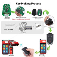 Autel IKEYGM004AL IKEY 4 Boutons Smart Key pour GM Cadillac Utilisé avec Altra Car Key Programmer OBD2 Scanner KM100 IM508 IM608S II
