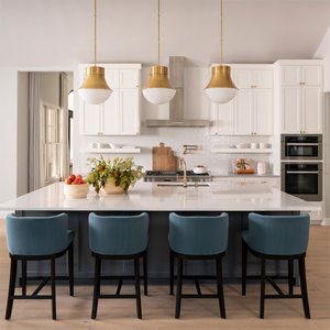 Custom Design Kitchen <strong>Cabinet</strong> Farmhouse Oak Wood Stained Shaker L Shape Kitchen <strong>Cabinet</strong> with Island - Product Image 6