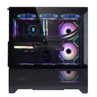 Boîtier de jeu Mid Tower personnalisé en usine, support VGA 420 mm, hauteur du refroidisseur CPU 185 mm, châssis PC ATX MATX ITX avec panneau frontal en maille