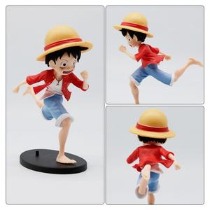 3 pièces/ensemble Figurines Statues 0NE PIECE Enfant Luffy souriant en course Figurine en PVC Jouets d'anime pour enfants Cadeaux - Product Image 5