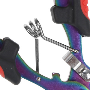 Alicates para señuelos de pesca de acero inoxidable con punta curva, coloridos y duraderos - Product Image 1